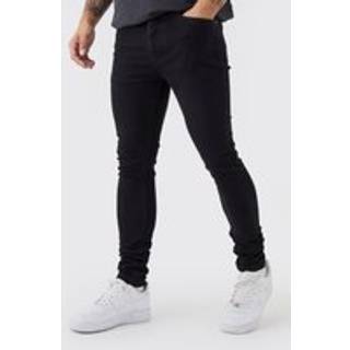Mens True Black Super Skinny Stretch Jean