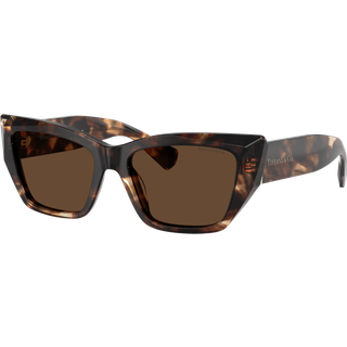 Tiffany Kvinde TF4230 84213G Solbriller Acetat Brun Brun Cat Eye Normal