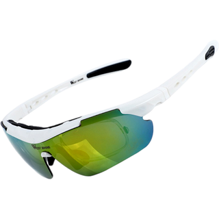 Cykelbriller WB Bravo med 5 udskiftelige linser - Hvid