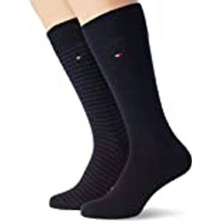 Tommy Hilfiger 2-pak Men Sock Stripe - Black/Blue - Str 47/49