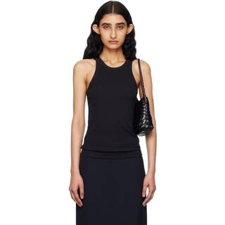 Toteme Cotton-blend jersey tank top - black - XL