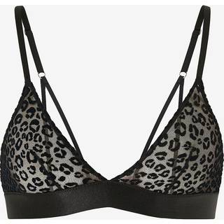 Understatement | Mesh Triangle Bralette - Black Leopard