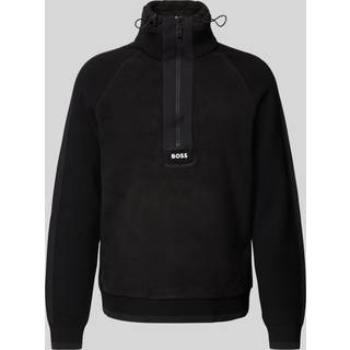 BOSS Green Herren Troyer schwarz unifarben
