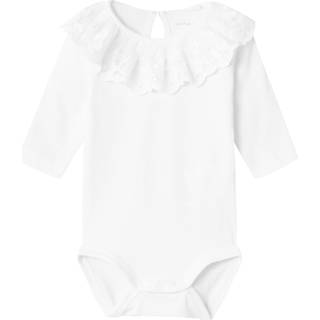 NAME IT Langærmet Body Rilda Bright White