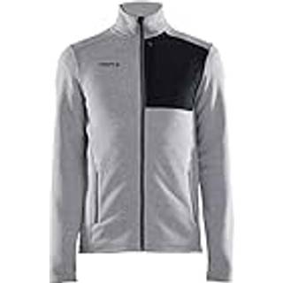 Craft 1912218 adv explore heavy fleece jacket m Herre Grey Melange/Black 3XL
