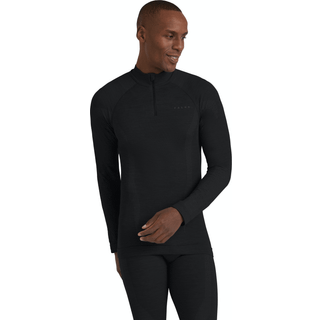 Falke Sport Long Sleeve Wool Tech Half Zip Shirt Black