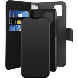 Puro 2-i-1 iPhone 12 Pro Max Magnetisk Pung Taske - Sort