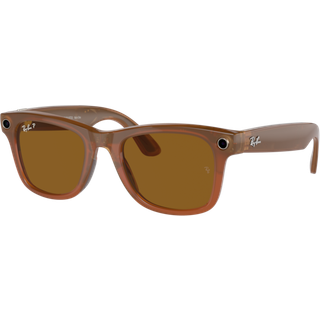 Ray - Ban Unisex Meta RW4008 Wayfarer 670683 Solbriller Injiceret Brun Brun Firkantet Polariseret