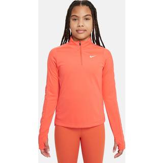 Nike Dri-FIT Langærmet Half Zip Top Str. M 137-146 Unisex - Åndbar, Komfortabel til Løb