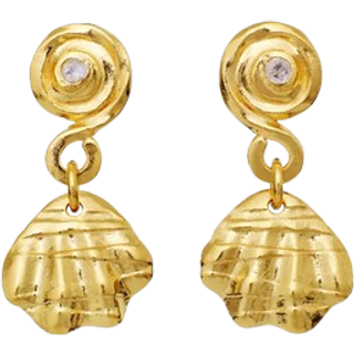 Maanesten Conca Øreringe 18 kt. Forgyldt Sølv 9881a - Dame - 925 Sterling Silver