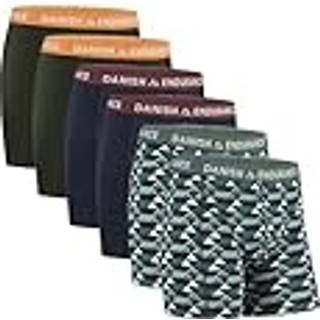 CLASSIC TRUNKS - Green/Orange | Navy Blue/Bordeaux | Retro Green / 3XL / 6-Pack