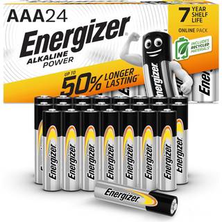 Energizer Alkaline Power AAA / E92 Batterier (24 Stk. Pakning)