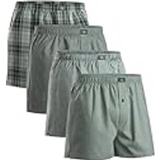 WOVEN BOXER SHORTS - Green/Stripes Mix / 2XL / 4-Pack