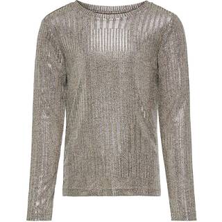 Kids Only Humus Melange/silver Top - Str. 13-14y 158/164cm