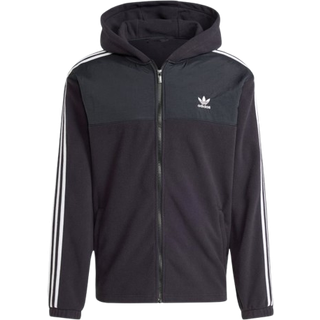 Adicolor 3-Stripes Teddy Fleece hættetrøje - Black - L