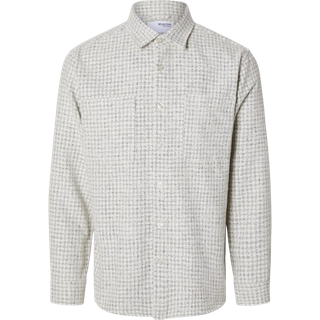 SLH-TWILL MIX OVERSHIRT LS