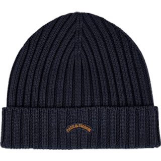 Paul And Shark Wool Beanie Hat Navy