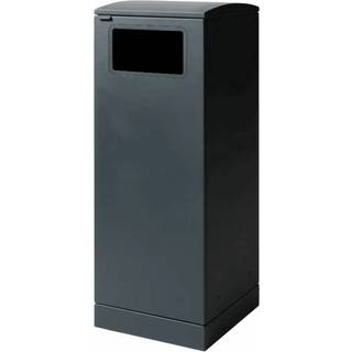 Bica 620 affaldsbeholder med flaskeindkast 90 liter antracit