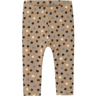 Name It Leggings Weathered Teak Med Stjerner
