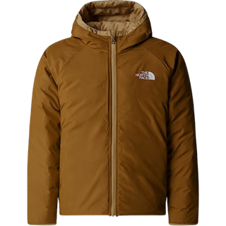 The North Face Boy's Reversible Perrito Hooded Jacket Syntetisk jakke Børn størrelse XXL farve beige/brun