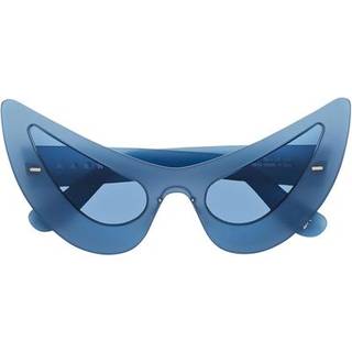 Marni Unisex Char Dham Blue XTZ Solbriller Acetat Blå Blå Geometrisk Normal