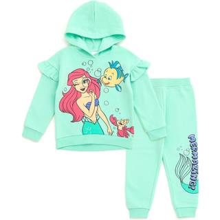 Disney Prinsesse Lille Havfrue Ariel Sp?db?rn Baby Piger Pullover H?ttetr?je og joggerbukser Outfit S?t Turkis 18 m?neder