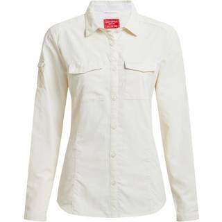 Craghoppers Women's Nosilife Adventure Langarm Bluse III Bluse Damer størrelse 44 farve hvid