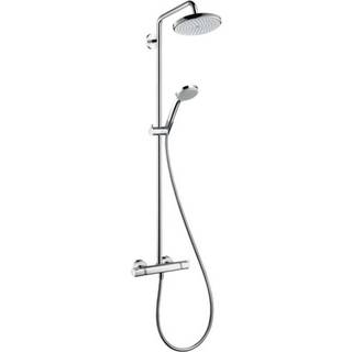 hansgrohe Croma Showerpipe 220 1jet med termostat - krom