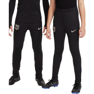 Maskinstrikkede FC Barcelona Strike Nike Dri-FIT-fodboldbukser til større børn - sort