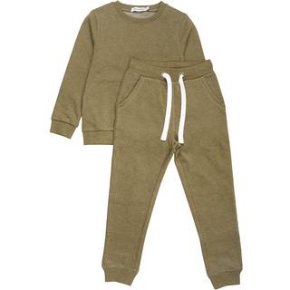 Minymo Børne Sweatsæt - Dark Olive - 80