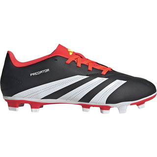 Predator Club Flexible Ground Football støvler - Core Black / Cloud White / Solar Red - 42 2/3