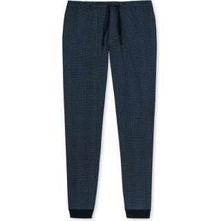 Schiesser Mix and Relax Lounge Pants With Cuffs - Blue Pattern - Medium
