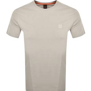 BOSS BOSS Beige Relaxed Fit Tales Logo T-Shirt