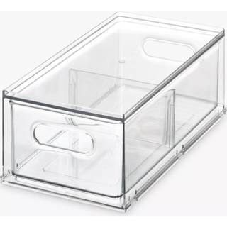 Stabelbar udtrækskasse - Transparent - 17cm x 31,5cm x 11,8cm - The Home Edit