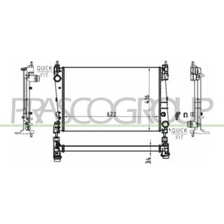 Køler, motorkøling PRASCO OP035R004