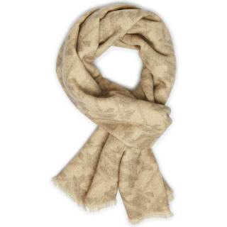 BOGGI MILANO Herren Schal beige Woll-Stoff gemustert