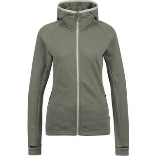 Stoic Women's MerinoGrid285 NorrdalSt. Zip Hoody Fleecejakke Damer størrelse S farve olivengrøn