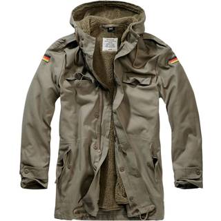 Brandit BW Parka Jakke m. Flag Oliven - XL