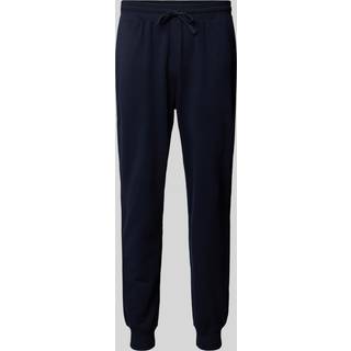Flag Embroidery Cuffed Leg Joggers
