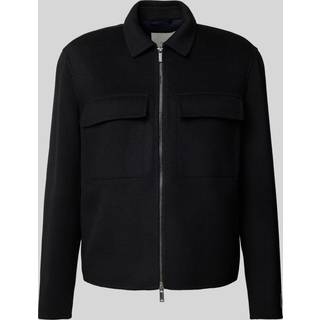 Calvin Klein Calvin Klein Black Regular Fit Zip Wool Jacket