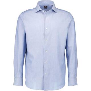 BOGGI MILANO Herren Hemd blau meliert