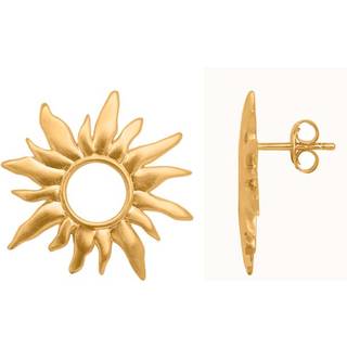 Sun Wild Øreringe, Gold Plated