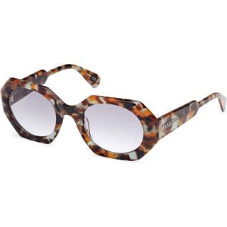MAX&Co Kvinde MO0115 55B Solbriller Acetat Havana Røg Geometrisk Normal
