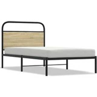 Sengeramme Uden Madras Metal Sonoma-Eg - med hovedgærde / 100 x 200 cm