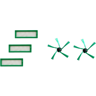 HEPA Filter og Sidebørster til Vorwerk Kobold VR200 / VR300 - 3x Filter & 2x Børster Pakke