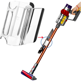 Dyson V7, V8, V10, V11, V15 / V15s, Big Ball mundstykkeholder - gennemsigtig