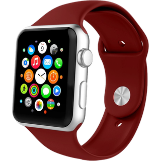 Apple Watch 42/44/45 mm Sportsrem - Mørkerød