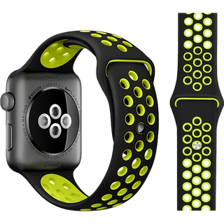 Apple Watch 42mm/44mm/45mm Sportsrem i grøn silikone
