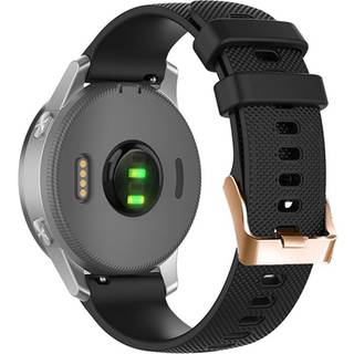 Garmin Venu 2S, Venu 3S, Vivomove 3S, Vivoactive 4S Sort Sportsrem i Silikone - 40mm & 41mm
