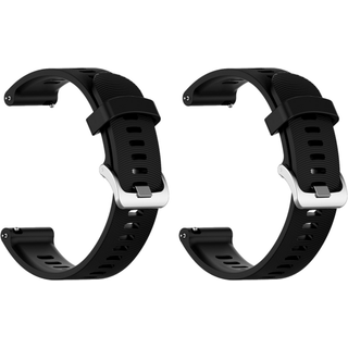 Garmin Forerunner 245/645 Silikone Rem Sort - 2-pak